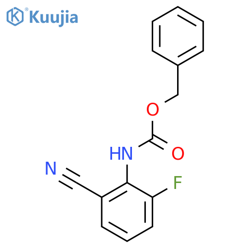benzyl N-(2-cyano-6-fluorophenyl)carbamate structure
