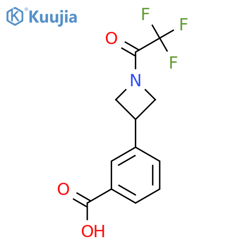 3-[1-(2,2,2-Trifluoroacetyl)azetidin-3-yl]benzoic acid structure