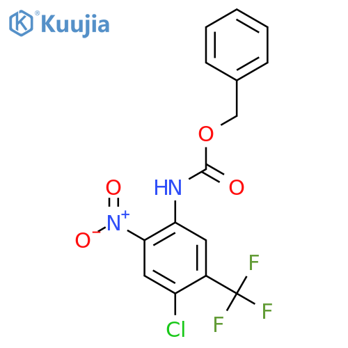 benzyl N-4-chloro-2-nitro-5-(trifluoromethyl)phenylcarbamate structure