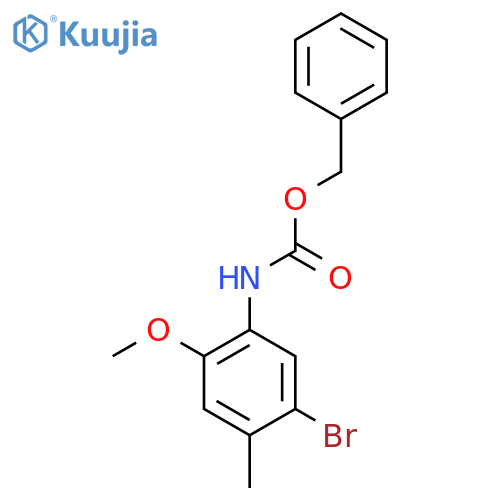 benzyl N-(5-bromo-2-methoxy-4-methylphenyl)carbamate structure