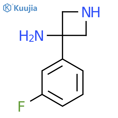 3-(3-Fluorophenyl)azetidin-3-amine structure