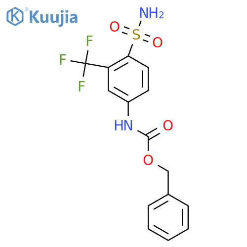 benzyl N-4-sulfamoyl-3-(trifluoromethyl)phenylcarbamate structure