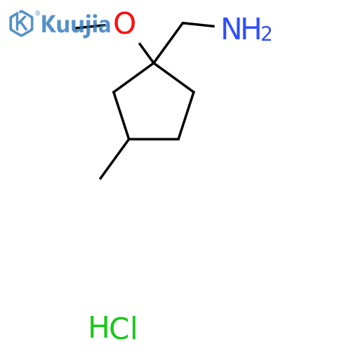 (1-Methoxy-3-methylcyclopentyl)methanamine hydrochloride structure