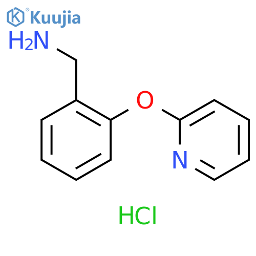 1-[2-(pyridin-2-yloxy)phenyl]methanamine dihydrochloride structure