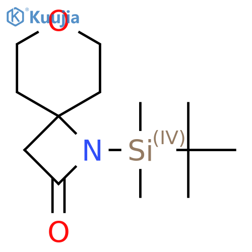 1-(Tert-butyldimethylsilyl)-7-oxa-1-azaspiro[3.5]nonan-2-one structure