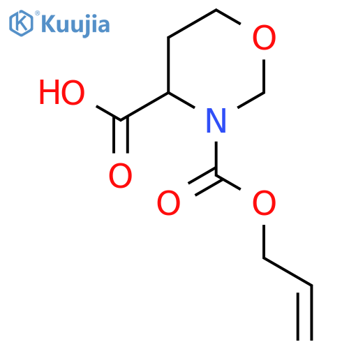 3-[(Prop-2-en-1-yloxy)carbonyl]-1,3-oxazinane-4-carboxylic acid structure