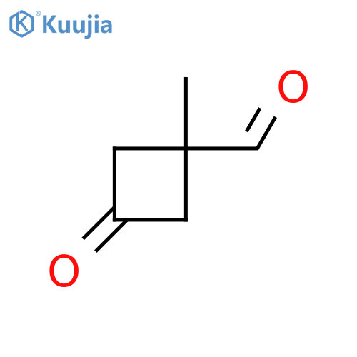 1-Methyl-3-oxocyclobutane-1-carbaldehyde structure