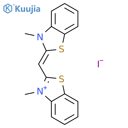 Benzothiazolium,3-methyl-2-[(3-methyl-2(3H)-benzothiazolylidene)methyl]-, iodide (1:1) structure