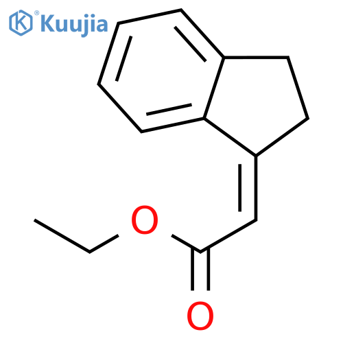 ethyl 2-(2,3-dihydro-1H-inden-1-ylidene)acetate structure