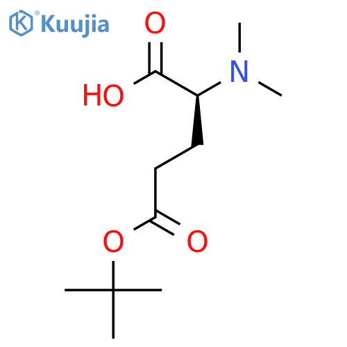 (2S)-5-(tert-butoxy)-2-(dimethylamino)-5-oxopentanoic acid structure