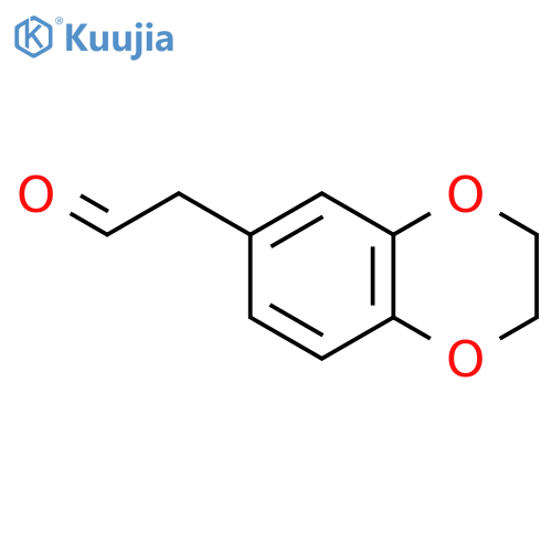 1,4-Benzodioxin-6-acetaldehyde, 2,3-dihydro- structure