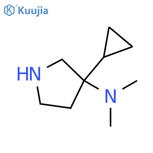 3-Cyclopropyl-N,N-dimethyl-3-pyrrolidinamine structure