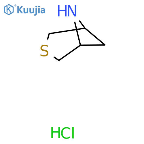 3-Thia-6-azabicyclo[3.1.1]heptane;hydrochloride structure