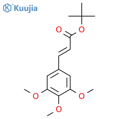 tert-butyl (2E)-3-(3,4,5-trimethoxyphenyl)prop-2-enoate structure
