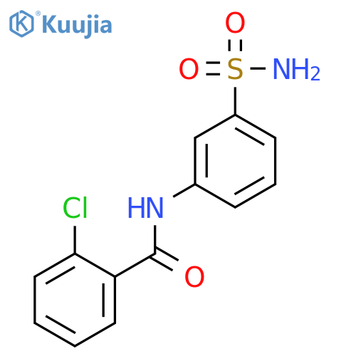 2-chloro-N-(3-sulfamoylphenyl)benzamide structure