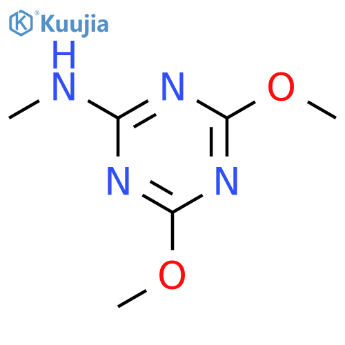 4,6-dimethoxy-N-methyl-1,3,5-triazin-2-amine structure