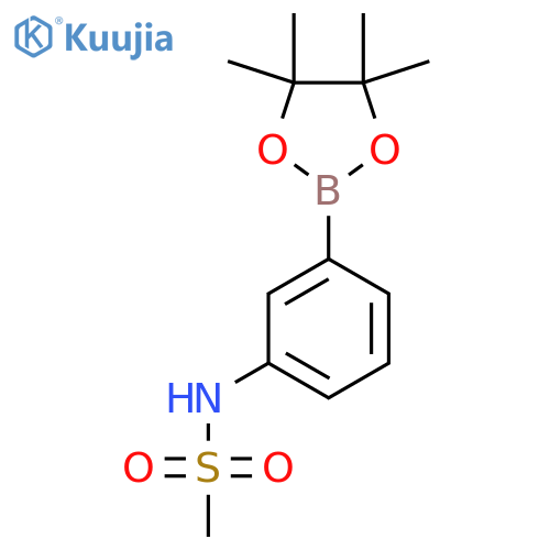 N-(3-(4,4,5,5-Tetramethyl-1,3,2-Dioxaborolan-2-Yl)Phenyl)Methanesulfonamide structure