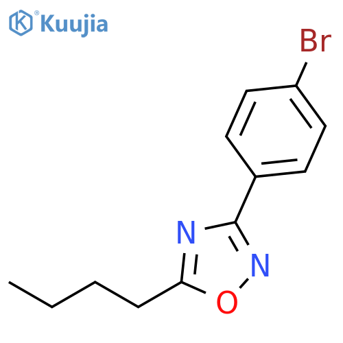 3-(4-Bromophenyl)-5-butyl-1,2,4-oxadiazole structure