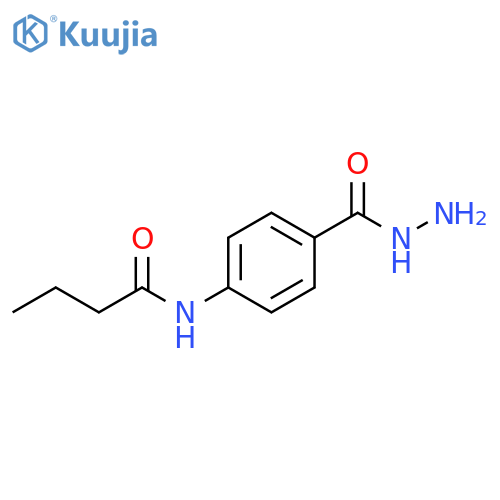 N-4-(Hydrazinocarbonyl)phenylbutanamide structure