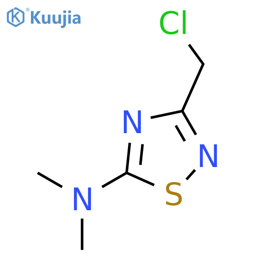 3-(chloromethyl)-N,N-dimethyl-1,2,4-Thiadiazol-5-amine structure