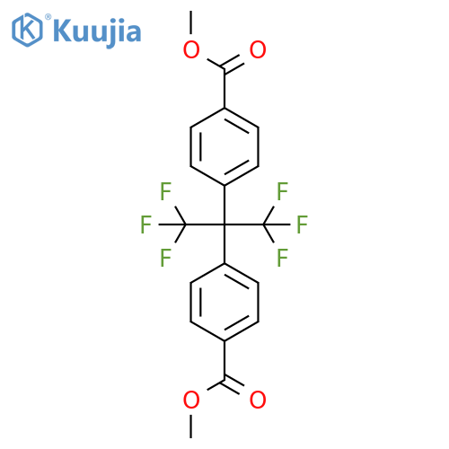 Methyl 4-[2,2,2-trifluoro-1-[4-(methoxycarbonyl)phenyl]-1-(trifluoromethyl)ethyl]benzoate structure
