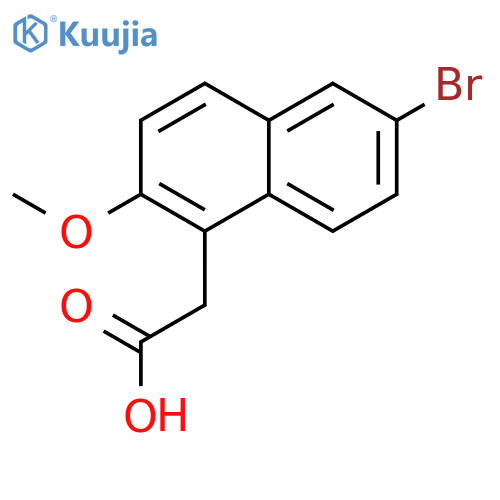 2-(6-bromo-2-methoxynaphthalen-1-yl)acetic acid structure