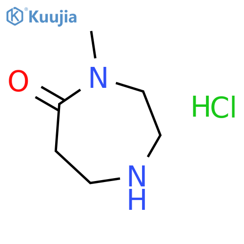4-Methyl-1,4-diazepan-5-one hydrochloride structure
