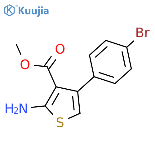 Methyl 2-amino-4-(4-bromophenyl)thiophene-3-carboxylate structure