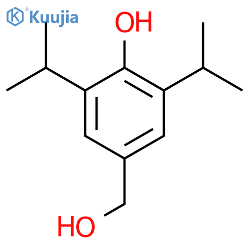 Benzenemethanol, 4-hydroxy-3,5-bis(1-methylethyl)- structure
