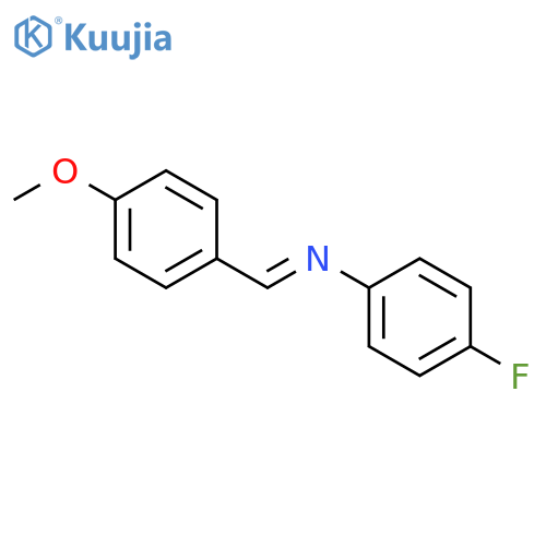 N-(4-METHOXYBENZYLIDENE)-4-FLUOROANILIN& structure