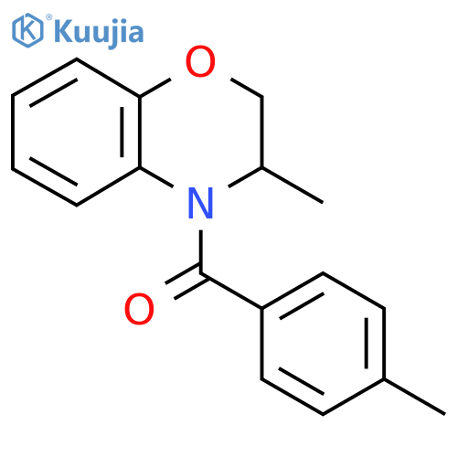 (3-METHYL-2,3-DIHYDRO-4H-1,4-BENZOXAZIN-4-YL)(4-METHYLPHENYL)METHANONE structure