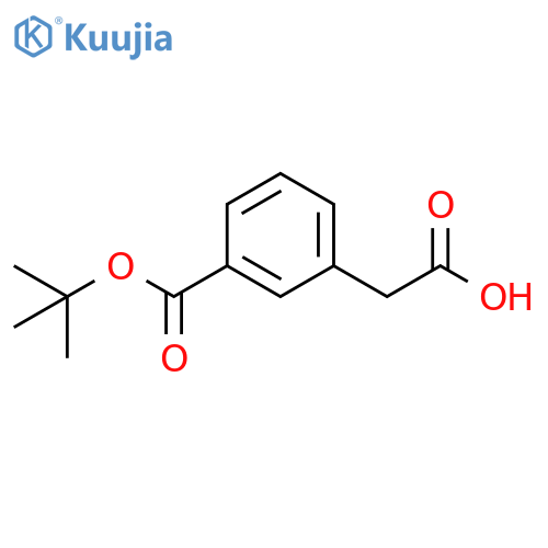 2-{3-(tert-butoxy)carbonylphenyl}acetic acid structure