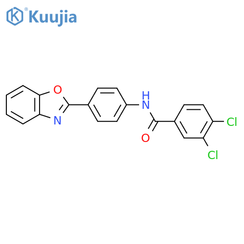 N-[4-(1,3-Benzoxazol-2-yl)phenyl]-3,4-dichlorobenzamide structure