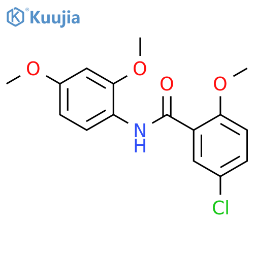 5-chloro-N-(2,4-dimethoxyphenyl)-2-methoxybenzamide structure