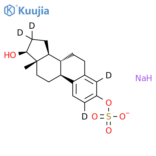 Sodium 17beta-Estradiol-2,4,16,16-d4 3-Sulfate (Stabilized with TRIS, 50% w/w) structure