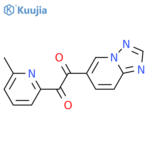 1-(6-methylpyridin-2-yl)-2-{[1,2,4]triazolo[1,5-a]pyridin-6-yl}ethane-1,2-dione structure
