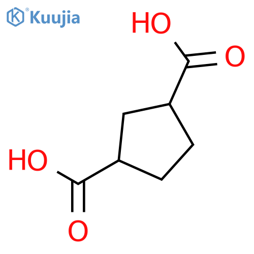 1,3-Cyclopentanedicarboxylic acid, (1R-trans)- (9CI) structure