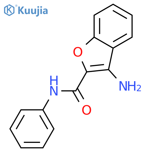 3-amino-N-phenyl-1-benzofuran-2-carboxamide structure