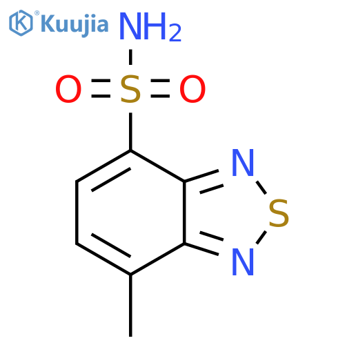 7-Methyl-2,1,3-benzothiadiazole-4-sulfonamide structure