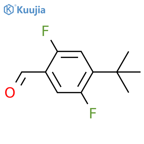 4-tert-butyl-2,5-difluorobenzaldehyde structure