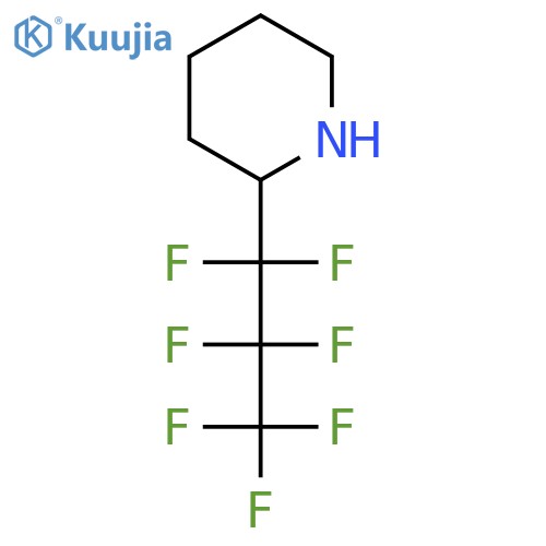 2-(heptafluoropropyl)piperidine structure