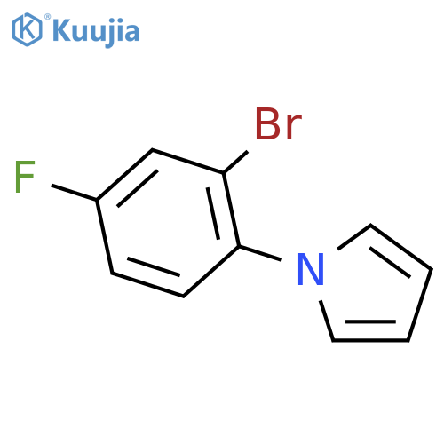 1-(2-Bromo-4-fluorophenyl)-1H-pyrrole structure