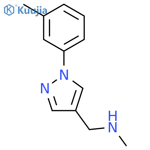 N-Methyl-1-1-(3-methylphenyl)-1H-pyrazol-4-ylmethanamine structure