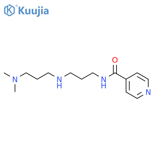 N-(3-((3-(dimethylamino)propyl)amino)propyl)isonicotinamide structure