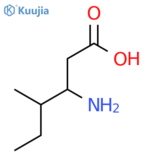 3-Amino-4-methylhexanoic acid structure