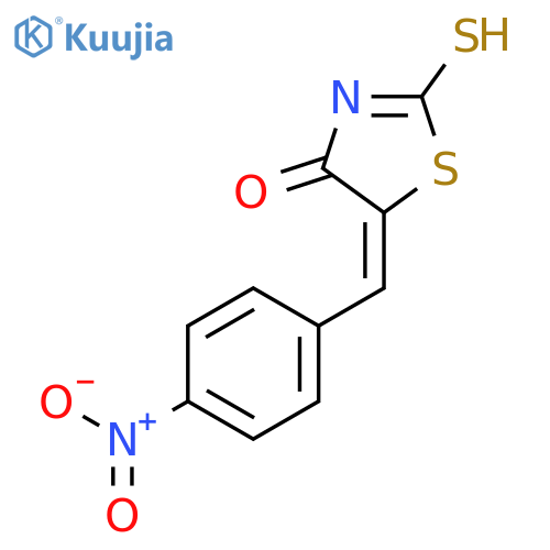 (5E)-2-Mercapto-5-(4-nitrobenzylidene)-1,3-thiazol-4(5H)-one structure