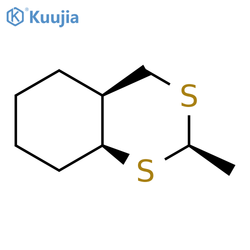 4H-1,3-Benzodithiin, hexahydro-2-methyl-, (2R,4aS,8aS)-rel- structure