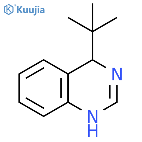Quinazoline, 4-(1,1-dimethylethyl)-1,4-dihydro- structure