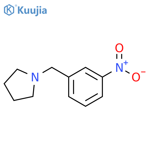 1-(3-nitrophenyl)methylpyrrolidine structure