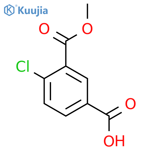 4-chloro-3-(methoxycarbonyl)benzoic acid structure